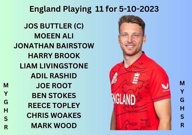 England vs. New Zealand - ICC Cricket World Cup Opener 2023