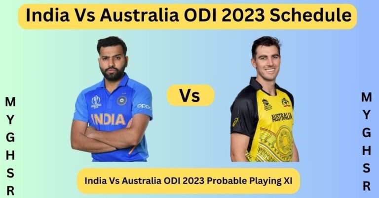 India Vs Australia ODI 2023 Schedule: Playing XI