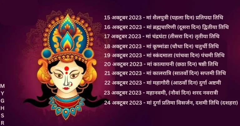 Shardiya Navratri 2023 Date, Time, Kalash Sthapana, Shubh Muhurat, Ghatstaphana,Significance of Maa Durga